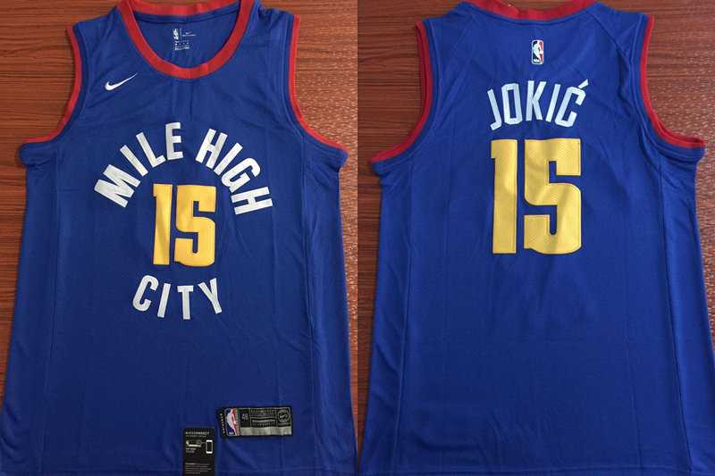 Nuggets 15 Nikola Jokic Blue Nike Swingman Jersey,We sell and wholesale Nuggets 15 Nikola Jokic Blue Nike Swingman Jersey on line form chian!
